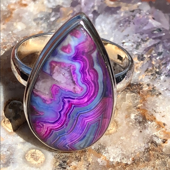 BOUTIQUE MEXICAN LAGUNA LACE 925 SILVER RING, 8.5 - Picture 4 of 8